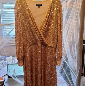 Champagne Gold sequins dress